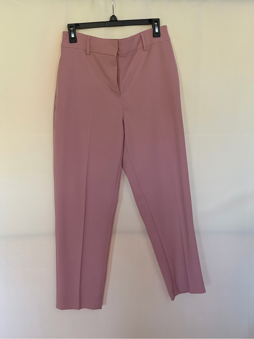 H&M Mauve Straight-Leg Tailored Trousers